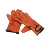 Bebykilemi Gants de soudage thermique en cuir pour travail résistant avec fermeture au poignet pour commande numérique - Gants de sécurité robustes pour le travail des métaux pour la mécanique et la