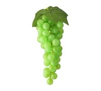 Bebykilemi Grappe de raisin artificiel pour la maison, le bureau, les fêtes, les fruits réalistes, accessoires de présentation de mariage (60 raisins verts)