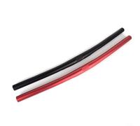 Bebykilemi Guidon de vélo droit en alliage d'aluminium de 25,4 mm, barre de vélo forgée légère pour VTT ou vélo de route, noir ou rouge, options de 540 mm/580 mm (noir 580 mm)