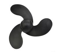 Bebykilemi Hélice hors-bord à 3 lames en nylon pour Tohatsu 3.5HP, Nissan 2.5HP 3.5HP, Mercury 3.5HP Noir 47 mm de diamètre 78 mm de remplacement