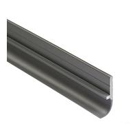 Bebykilemi Home Improveme Bande d'étanchéité en silicone souple pour bas de porte avec réducteur de bruit 3 couches étanche à la poussière et aux intempéries Gris