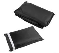 Bebykilemi Housse de cage imperméable en tissu Oxford 210D bloquant la lumière, tissu respirant et anti-poussière pour cage à oiseaux carrée, utilisation en extérieur, jardin, noir (84 x 59 x 104 cm)