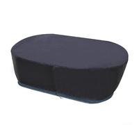 Bebykilemi Housse de réservoir en tissu Oxford 210D imperméable et robuste avec cordon de serrage pour baignoires ovales de glace de 150/300/150/100 gallons et rangement extérieur (50 gallons)