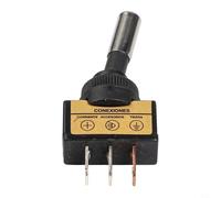 Bebykilemi Interrupteur à bascule SPST ON-OFF de 12 mm avec indicateur LED pour automobile, montage sur panneau industriel, 12 V/24 V CC, 20 A, (vert)