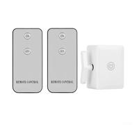 Bebykilemi Interrupteur poussoir à distance sans fil pour interrupteur d'éclairage domestique robot automatisation blanc 51 x 54 mm taille ABS