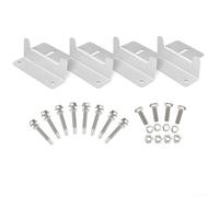 Bebykilemi Kit de support en Z pour panneaux solaires | Supports de montage en aluminium léger pour installations de camping-car, bateau, toit et mur | Compatible avec les panneaux photovoltaïques