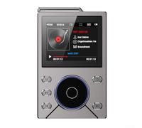 Bebykilemi Lecteur de musique MP3 Hi-Fi sans perte avec DSD256 de qualité BT 50 heures de lecture, écran 6,1 cm, extension de carte TF, lecteur audio numérique pour amateurs de musique (16 Go gris)