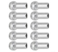 Bebykilemi Lot de 10 bornes à billes pour poulie de gymnastique - Joint de port de câble métallique pour câbles de 5 mm/6 mm, accessoire de rechange pour équipement de fitness (11 x 4,5 x 19,5 mm)