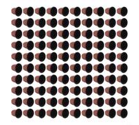 Bebykilemi Lot de 100 pots de fleurs ronds en plastique bicolore avec trous de drainage pour transplantation de plantes, pots de fleurs rouges et noirs pour herbes, plantes grasses et (100)