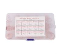 Bebykilemi Lot de 150 rondelles plates en cuivre pour matériel industriel - Assortiment de 150 à 400 pièces avec tailles M5 à M22, joints d'étanchéité en cuivre violet pour automobile