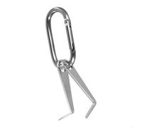 Bebykilemi Lot de 2 clés de sonnette vidéo en acier inoxydable - Outil de remplacement pour sonnerie, clé de retrait sécurisée pour toute nouvelle caméra Ring Battery Sonnette caméra avec mousqueton