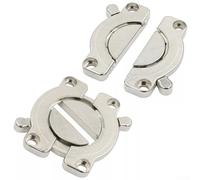 Bebykilemi Lot de 2 connecteurs de table en alliage de zinc pour panneaux en bois, design de loquet pivotant pour une connexion sûre et stable des meubles, bureaux et tables de conférence