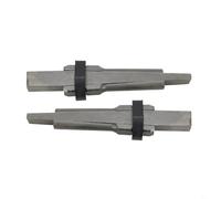 Bebykilemi Lot de 2 fendeurs de pierre en béton pour granit, marbre, basalte, 23 mm, chrome, avec cales manuelles en alliage d'acier au vanadium pour maçonnerie et paquet W