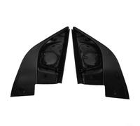 Bebykilemi Lot de 2 housses de haut-parleur triangulaires pour Nissan Sunny 2010-2019 - Remplace les garnitures endommagées en finition noire
