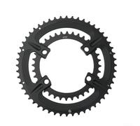 Bebykilemi Lot de 2 plateaux asymétriques pour vélo de route 50-34T 110BCD en aluminium 7075-T651 compatible avec pédaliers 105 R7000 R8000 FC-R9100 pour vélo de vitesse 10s 11s 12 (52-36T)