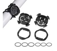 Bebykilemi Lot de 2 supports pour ordinateur de vélo pour GPS Garmin Edge compatible avec 130 200 500 510 520 530 800 1000 Support de potence de guidon avec bandes en caoutchouc