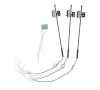 Bebykilemi Lot de 3 feux de signalisation G avec signaux piétons et LED pour modélisme ferroviaire, compatible avec les modèles de véhicules à l'échelle 25