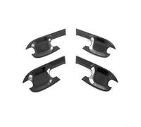 Bebykilemi Lot de 4 enjoliveurs pour poignée de porte extérieure en fibre de carbone pour D-Max Dmax 2021-2024, ABS noir mat avec finition résistante à la décoloration, ajustement direct