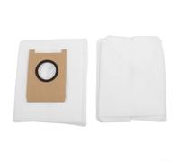 Bebykilemi Lot de 4 sacs à poussière, sacs de collecte de poussière en tissus non tissés grande capacité pour aspirateurs robots E20/E25/E28 pour station de vidange automatique