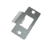 Bebykilemi Lot de 5/10 gâches tubulaires de rechange standard, en acier inoxydable, finition nickelée, gâche de porte réglable en deux pièces pour balançoire intérieure (10 pièces)