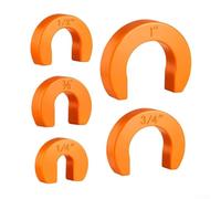 Bebykilemi Lot de 5 clips de déconnexion en plastique pour tuyaux en cuivre, tailles 1/4, 3/8, 1/2, 3/4, 2,5 cm, kit d'outils de plomberie facile à dégagement rapide