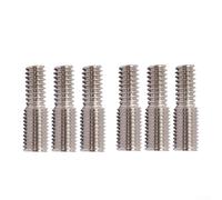 Bebykilemi Lot de 6 adaptateurs réducteurs de filetage à double extrémité 7 mm vers 6 mm en acier inoxydable pour vélo 1/4-20 5/16-24