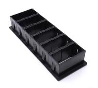 Bebykilemi Lot de 6 boîtiers de panneau d'interrupteur à bascule en plastique à 6 interrupteurs pour bateau, yacht, bateau - Compatible avec 6 interrupteurs à bascule, noir