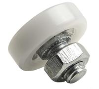 Bebykilemi Lot de 8 rouleaux de tiroir de rechange pour armoires et classeurs, tige filetée M6 x 1 avec roulements à billes, roues de 19 à 29 mm, poulie de roulement en acier inoxydable pour (19 mm)