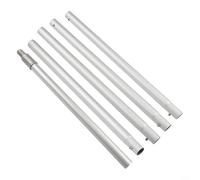 Bebykilemi Mât en aluminium à 9 sections, tige d'extension en métal avec extrémité filetée standard pour le nettoyage du ventilateur de fenêtre de plafond haut, 3,6 m de long