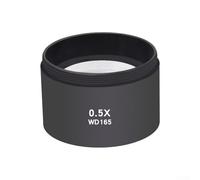 Bebykilemi Microscope stéréo trinoculaire 0,5x 0,7x avec objectif auxiliaire avec diamètre de montage de 48 mm pour un grossissement amélioré et des observations précises (0,5X)