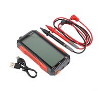 Bebykilemi Multimètre numérique rechargeable USB C pour des tests précis de tension CA/CC, courant, capacité et résistance avec grand écran rétroéclairé et fonction de conservation des données (FS899C