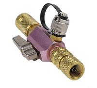 Bebykilemi Outil de retrait de noyau de valve sous vide, avec double joint torique et poignée de valve à bille, pour l'entretien et les tests du système divisé R410A 20 microns