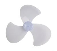 Bebykilemi Pale de ventilateur en plastique de 40,6 cm avec trois feuilles et couvercle d'écrou, hélice de rechange compatible avec les ventilateurs sur pied ou de bureau, matériau PP blanc