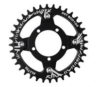 Bebykilemi Plateau électrique 104BCD avec adaptateur pour moteur d'entraînement 01/02, compatibilité des roues de pignon en alliage d'aluminium, options 32T, 34T, 36T, 38T (noir 36T)