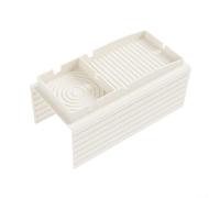 Bebykilemi Plateau porte-gobelet en silicone pour accoudoir de canapé avec design antidérapant, télécommande et rangement de collations, convient aux accoudoirs de 15 à 38,1 cm, lit canapé sol (blanc)