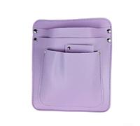 Bebykilemi Pochette de jardinage en cuir multi-poches avec sangle réglable pour l'organisation des outils, sac de ceinture compact pour jardiniers et fleuristes en vert (violet)