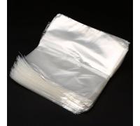 Bebykilemi POF Lot de 100 sacs thermorétractables auto-scellables pour articles irréguliers, 0,04 mm d'épaisseur, film rétractable pour affaires et (22 x 38 cm)