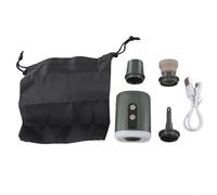 Bebykilemi Pompe à air portable rechargeable avec lumière LED pour matelas de camping, matelas de couchage, gonflant d'extérieur, mini léger, 1600 mAh, charge USB, 17 W (vert)
