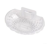 Bebykilemi Porte-savon mural étanche à l'huile avec design de vidange rapide, porte-savon en acrylique pour salle de bain, douche ou cuisine, organisateur de rangement pour éponge en gris (blanc)