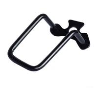Bebykilemi Protection de dérailleur arrière en acier inoxydable pour VTT et vélo de route | Double aile unique trou arqué Support de chaîne Garde-chaîne | 11 x 3,5 cm, argenté/noir