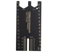 Bebykilemi Règle en acier inoxydable pour guitare électrique, acoustique et basse - Outil de luthier de précision avec alignement parallèle de la touche