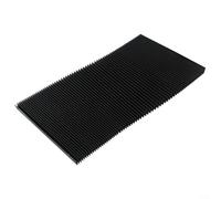 Bebykilemi Soufflet d'accordéon plat flexible de protection pour fraiseuses avec matériau CNC résistant à la poussière et à l'huile (200 mm)