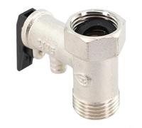 Bebykilemi Soupape de sécurité en laiton pour chaudière, filetage 1/2", réglable avec pression de décharge maximale de 0,8 MPa et fonctionnement à 100 °C