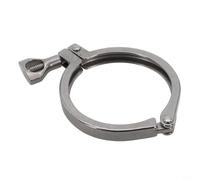 Bebykilemi SS304 Lot de 3 colliers de serrage en acier inoxydable pour tuyaux sanitaires et colliers de serrage pour virole, compatibles avec Clover et connecteurs rapides, SS304 poli pour (8,9 cm)