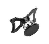 Bebykilemi Support de téléphone de voiture rotatif à 360° en alliage d'aluminium compatible avec A3 S3 RS3 8P modèles au design minimaliste pour tableau de bord (noir)