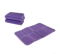 Bebykilemi Tapis de camping en mousse XPE pour randonnée, pique-nique, imperméable, isolation thermique, pliable, 385 x 275 x 8 mm (déplié) (violet)