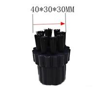 Bebykilemi Tête de brosse de rechange en nylon pour balai à vapeur, outil d'élimination de la saleté tenace en plastique et nylon, montage pour accessoires de nettoyeur vapeur, 4 x 3 cm (lot de 2