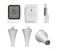 Bebykilemi Thermomètre de piscine sans fil étanche IP68 avec écran LCD numérique pour une précision de -40 °C à +70 °C, compatible avec les piscines et