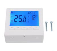 Bebykilemi Thermostat numérique pour chaudière à gaz, écran LCD, contrôleur de température ambiante programmable avec verrouillage enfant, anti-gel, installation facile sur le mur ou le bureau