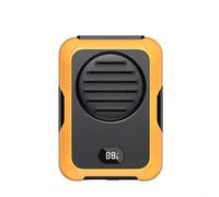 Bebykilemi Ventilateur de ceinture rechargeable de 6000 mAh, chargeur rapide USB avec lames de turbine et moteur puissant pour randonnée, pêche, voyages, appareil de refroidissement corporel personnel